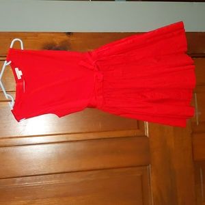 EUC Red A-Line Dress Girl 6